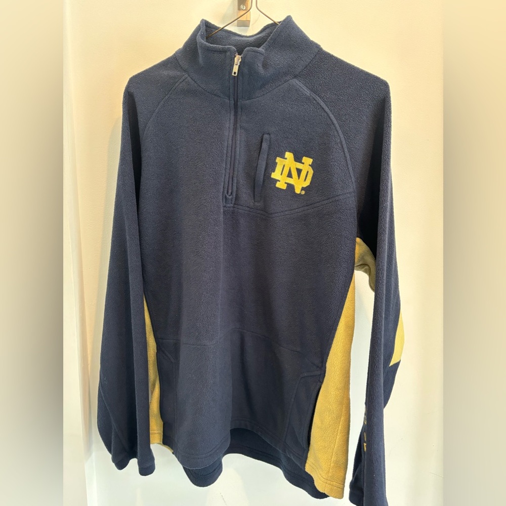 Vintage Notre Dame quarter zip sweatshirt (large)
